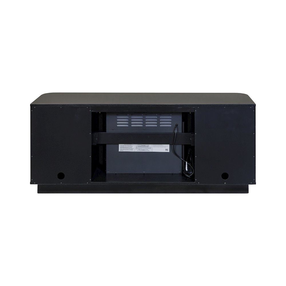 Uptown 60" Fireplace Console, Fully Assembled, Black