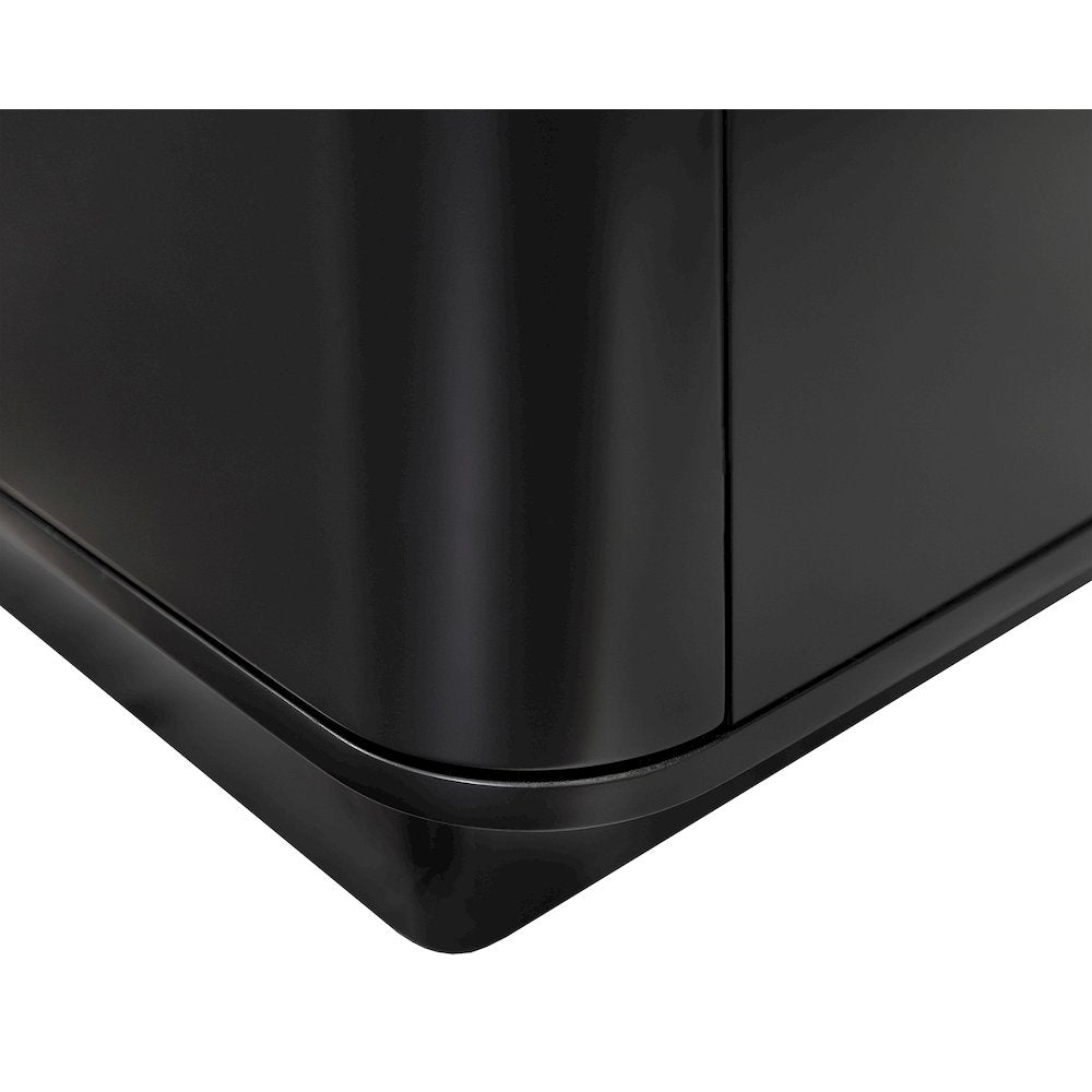 Uptown 60" Fireplace Console, Fully Assembled, Black