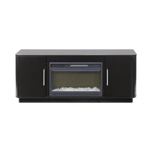 Uptown 60" Fireplace Console, Fully Assembled, Black