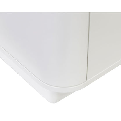 Uptown 60" Fireplace Console, Fully Assembled, White