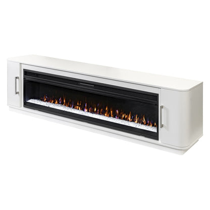 Uptown 84" Fireplace Console, Fully Assembled, White