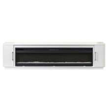 Uptown 84" Fireplace Console, Fully Assembled, White