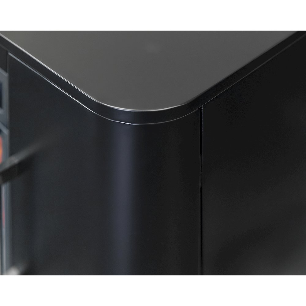Uptown 96" Fireplace Console, Fully Assembled, Black