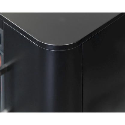 Uptown 96" Fireplace Console, Fully Assembled, Black