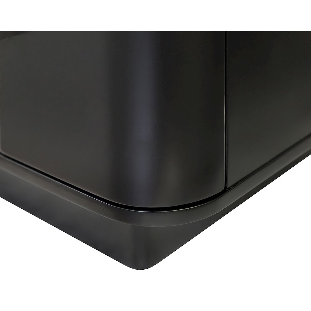 Uptown 96" Fireplace Console, Fully Assembled, Black