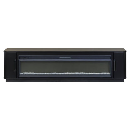 Uptown 96" Fireplace Console, Fully Assembled, Black