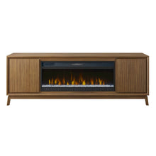Williamsburg 80" Fireplace Console, Fully Assembled, Brown