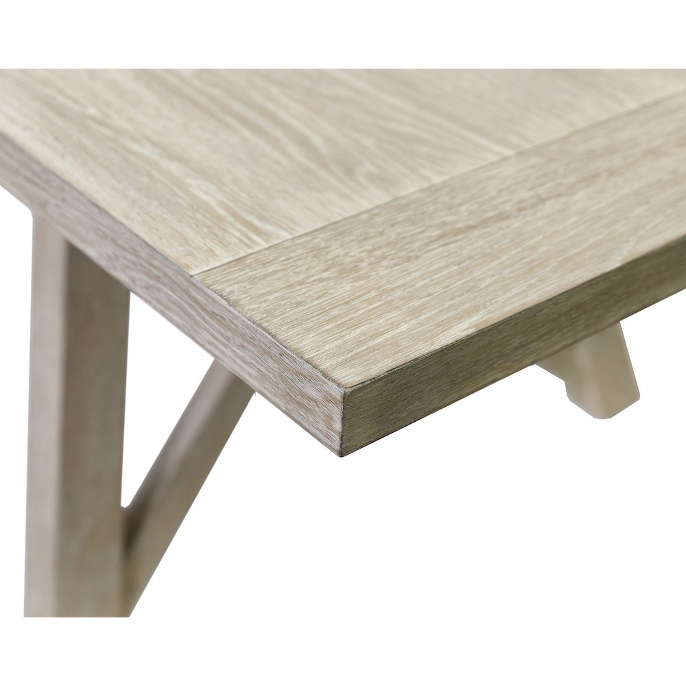 Winslow Modern Farmhouse Rectangular Extension Kitchen Dining Table, Brown