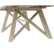 Winslow Modern Farmhouse Rectangular Extension Kitchen Dining Table, Brown