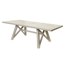 Winslow Modern Farmhouse Rectangular Extension Kitchen Dining Table, Brown