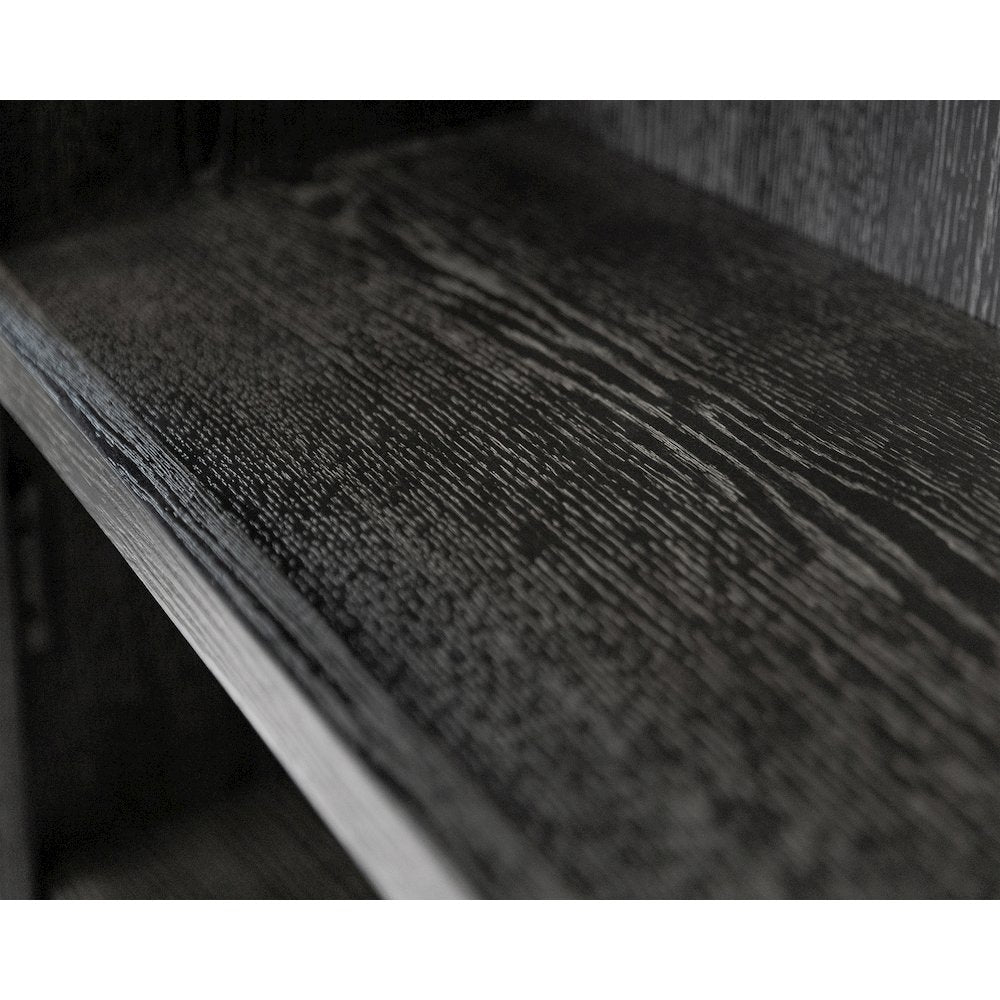 Traditional Wood Open Bookcase, Office Storage