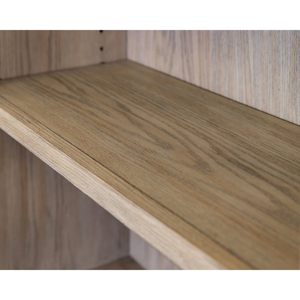 Traditional Wood Open Bookcase, Office Storage
