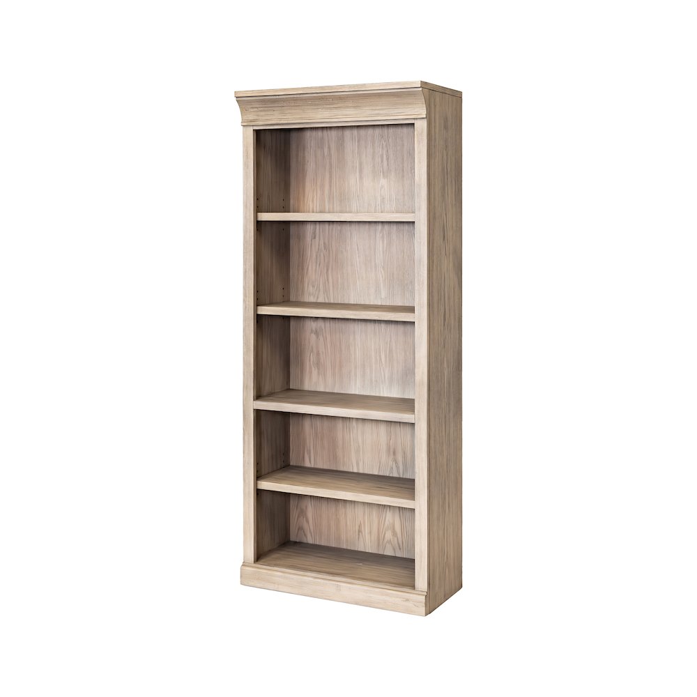 Traditional Wood Open Bookcase, Office Storage