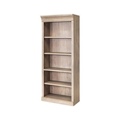 Traditional Wood Open Bookcase, Office Storage