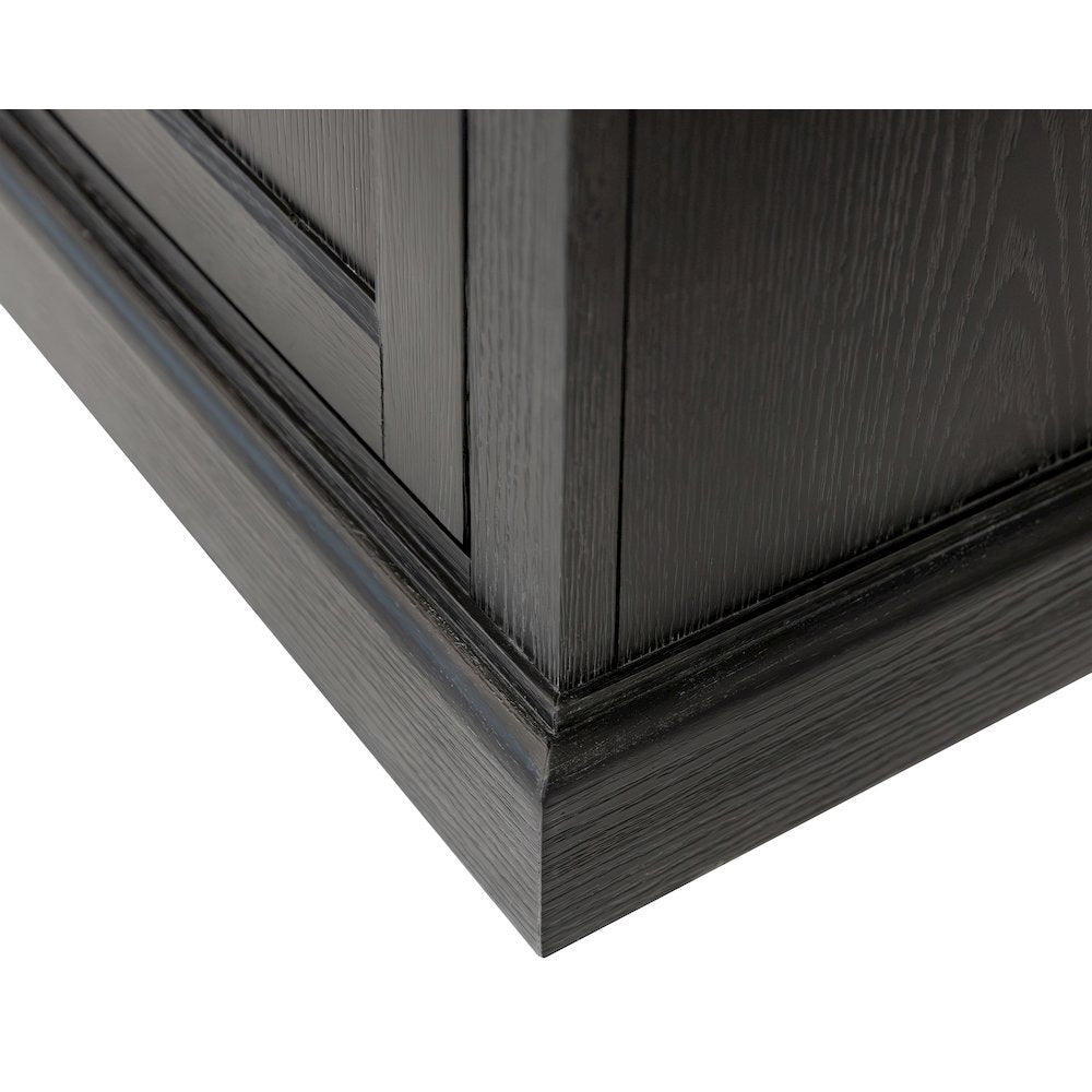 Transitional 80" Fireplace Console, Entertainment Storage, TV Stand