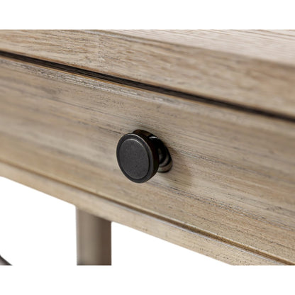 Traditional Wood Writing Desk, Office Table with Drawers