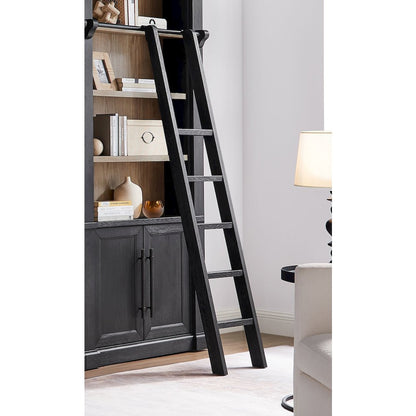 Contemporary Decorative Wooden Ladder, Black