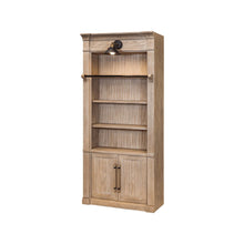 Contemporary 8' Tall Wood Bookcase, Storage Organizer, Display Shelf, Brown