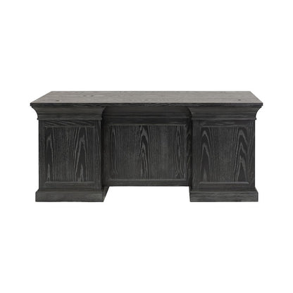 Traditional Wood Double Pedestal Desk, Executive Desk, Office Table