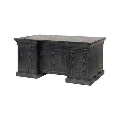 Traditional Wood Double Pedestal Desk, Executive Desk, Office Table
