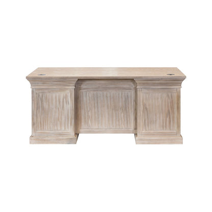 Traditional Wood Double Pedestal Desk, Executive Desk, Office Table