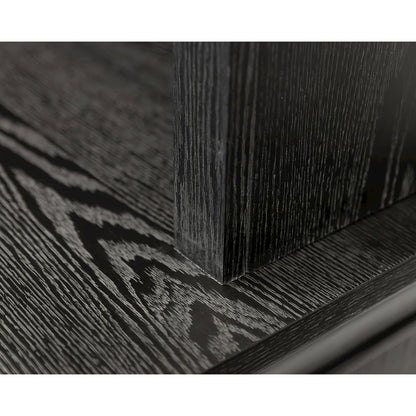 Traditional Wood Executive Desk, Office Storage Hutch with Doors