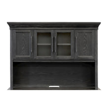 Traditional Wood Executive Hutch With Doors, Office Storage