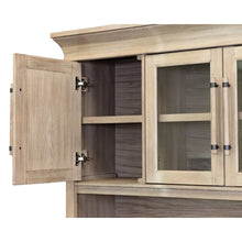 Traditional Wood Executive Hutch With Doors, Office Storage