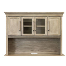 Traditional Wood Executive Hutch With Doors, Office Storage