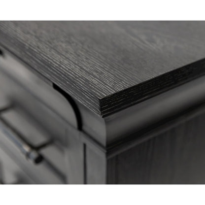 Traditional Wood Executive Desk, Storage Office Credenza