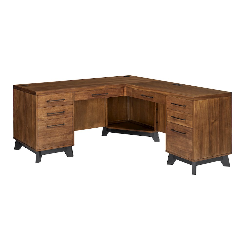 Avery Modern RHF Return for Pedestal L-Desk