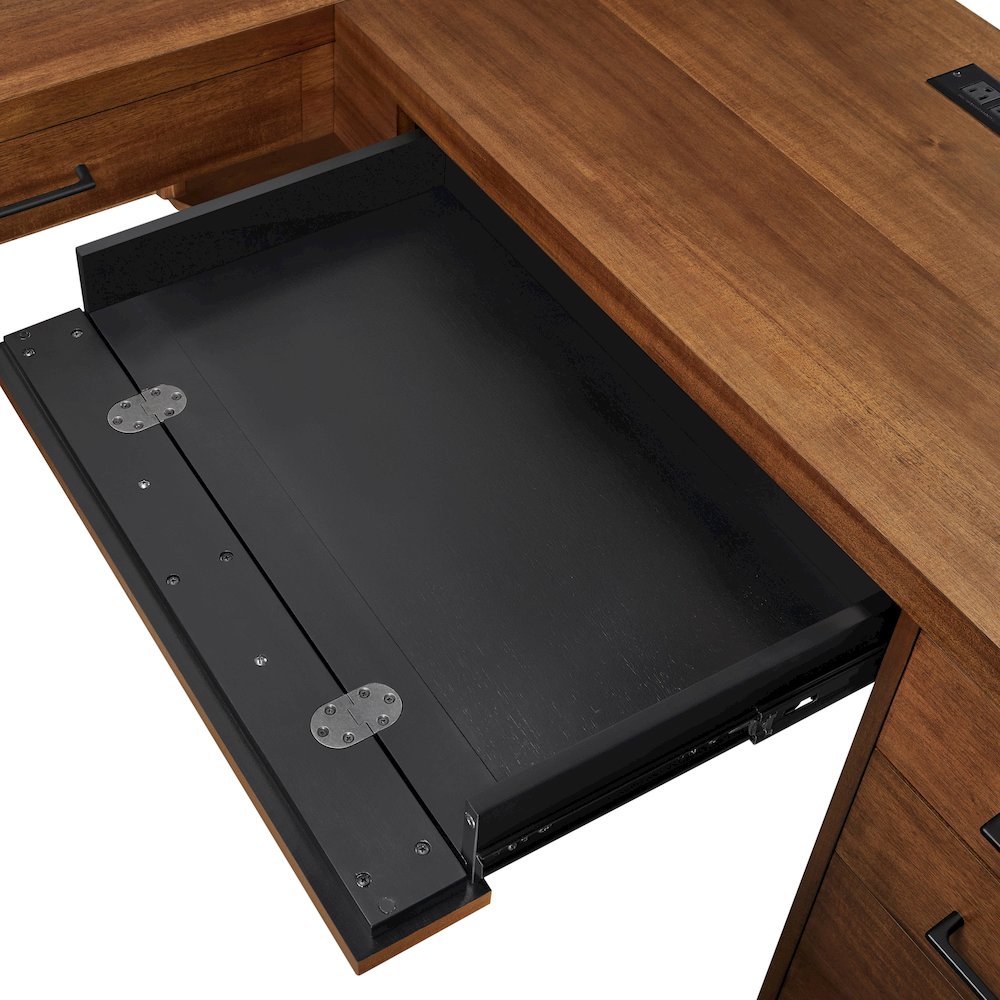 Avery Modern RHF Return for Pedestal L-Desk