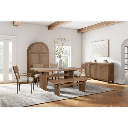 Quincey Coastal Arch shaped Bar Cabinet, Fully Assembled