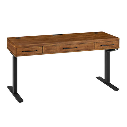 Avery Modern Electric Sit/Stand Desk, Rich Medium Brown