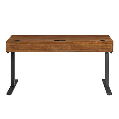 Avery Modern Electric Sit/Stand Desk, Rich Medium Brown