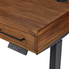 Avery Modern Electric Sit/Stand Desk, Rich Medium Brown