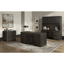 Tulane Wood Lateral File With Legal/Letter File Drawer, Brown