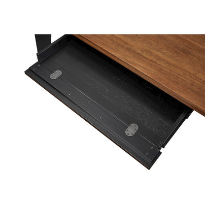 Avery Modern Writing Desk, Rich Medium Brown