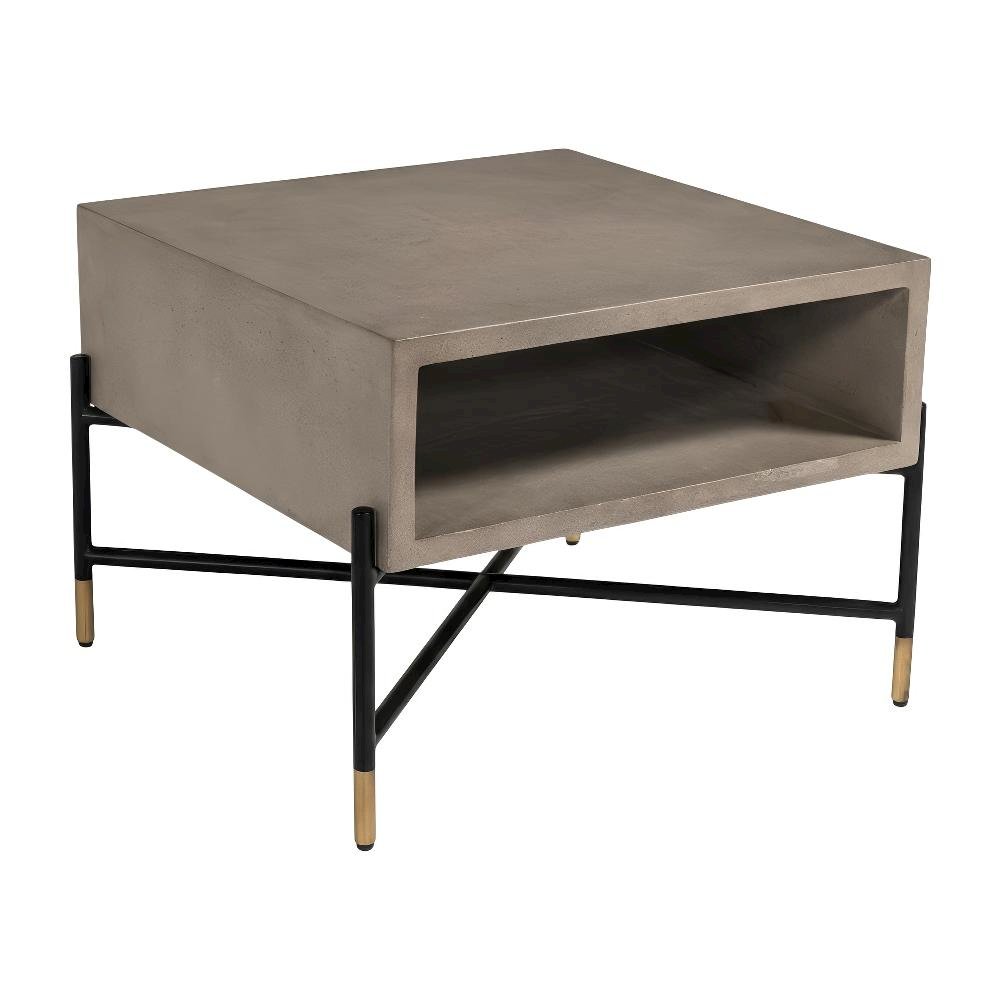 Metal Coffee Table, Modern Durable Frame and Single Piece Design