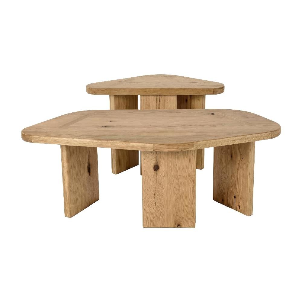 Brown Solid Wood Coffee Table with Modern Design and Sturdy Construction