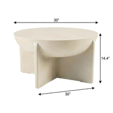 Concrete Round Coffee Table with Modern Design and Durable Solid Construction