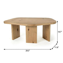 Brown Solid Wood Coffee Table with Modern Design and Sturdy Construction