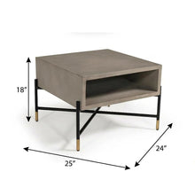 Metal Coffee Table, Modern Durable Frame and Single Piece Design
