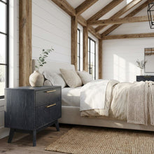 Modern Grey Ash Nightstand with Sleek Design for Bedroom Essentials