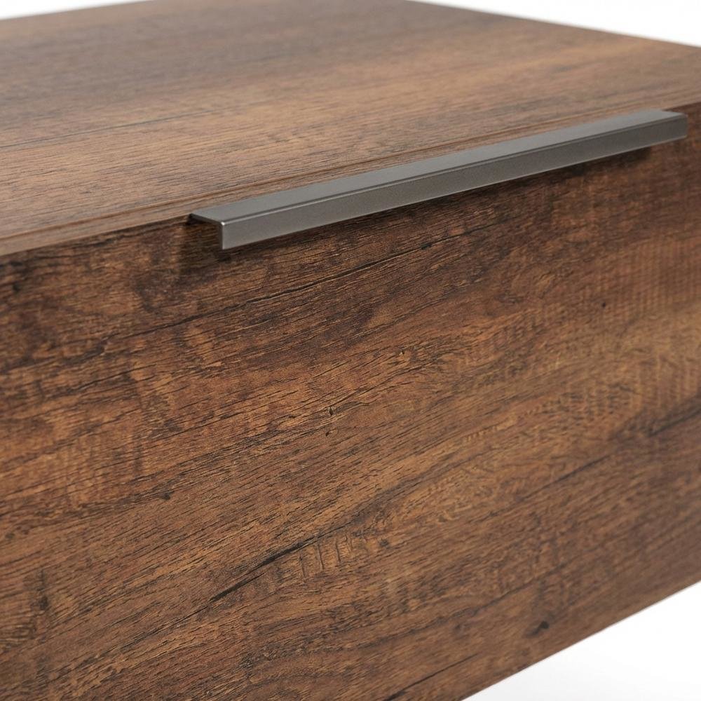 Walnut Nightstand with Modern Design and Compact Storage