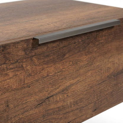 Walnut Nightstand with Modern Design and Compact Storage