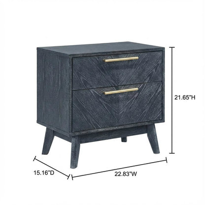 Modern Grey Ash Nightstand with Sleek Design for Bedroom Essentials