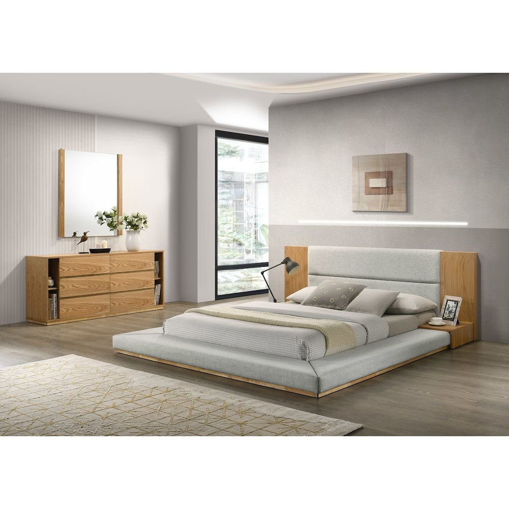 Nova Domus Jagger - California King Modern Natural and Oak Bed