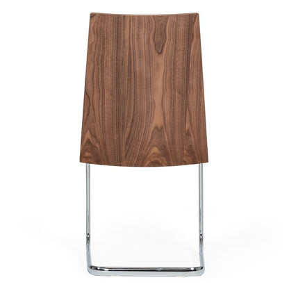 Morgan - Modern White and Walnut Dining Chair (Set of 2)