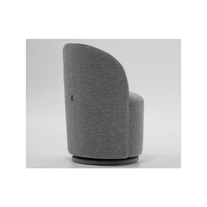 Correa - Modern Grey Fabric Swivel Dining Chair